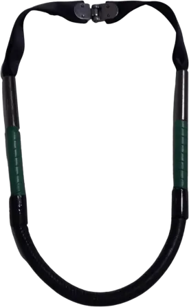 00's Black and Green Leather Avant Garde Necklace by 3.1 Phillip Lim