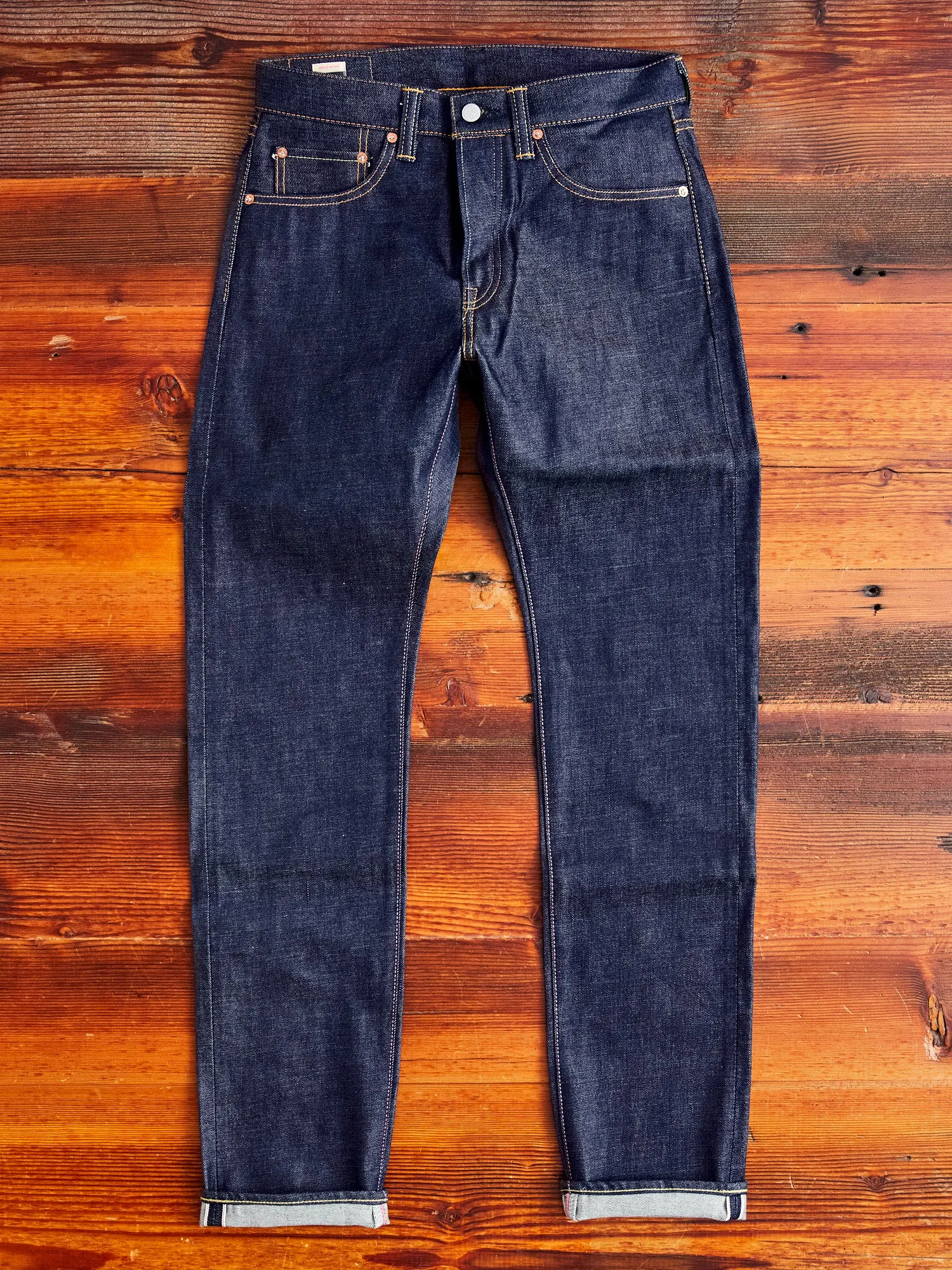 0605-36SP "Ultimate Pima GTB" 13oz Selvedge Denim - Natural Tapered Fit