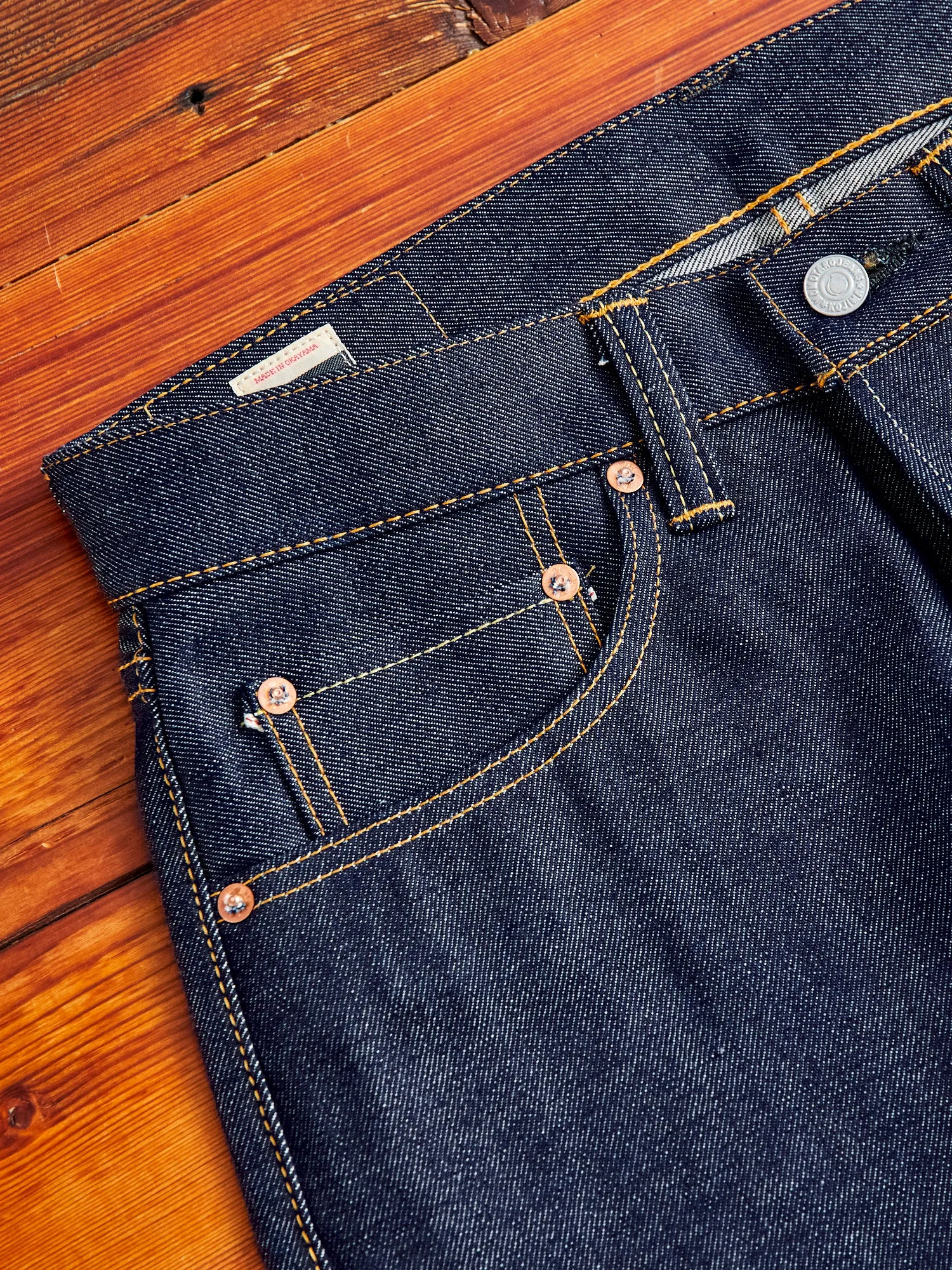 0605-36SP "Ultimate Pima GTB" 13oz Selvedge Denim - Natural Tapered Fit