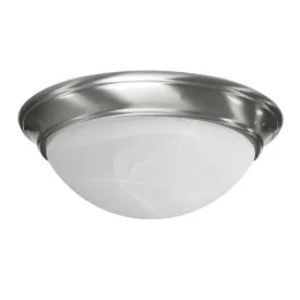 13 in. Color Selectable LED Nickel Ceiling Fixture