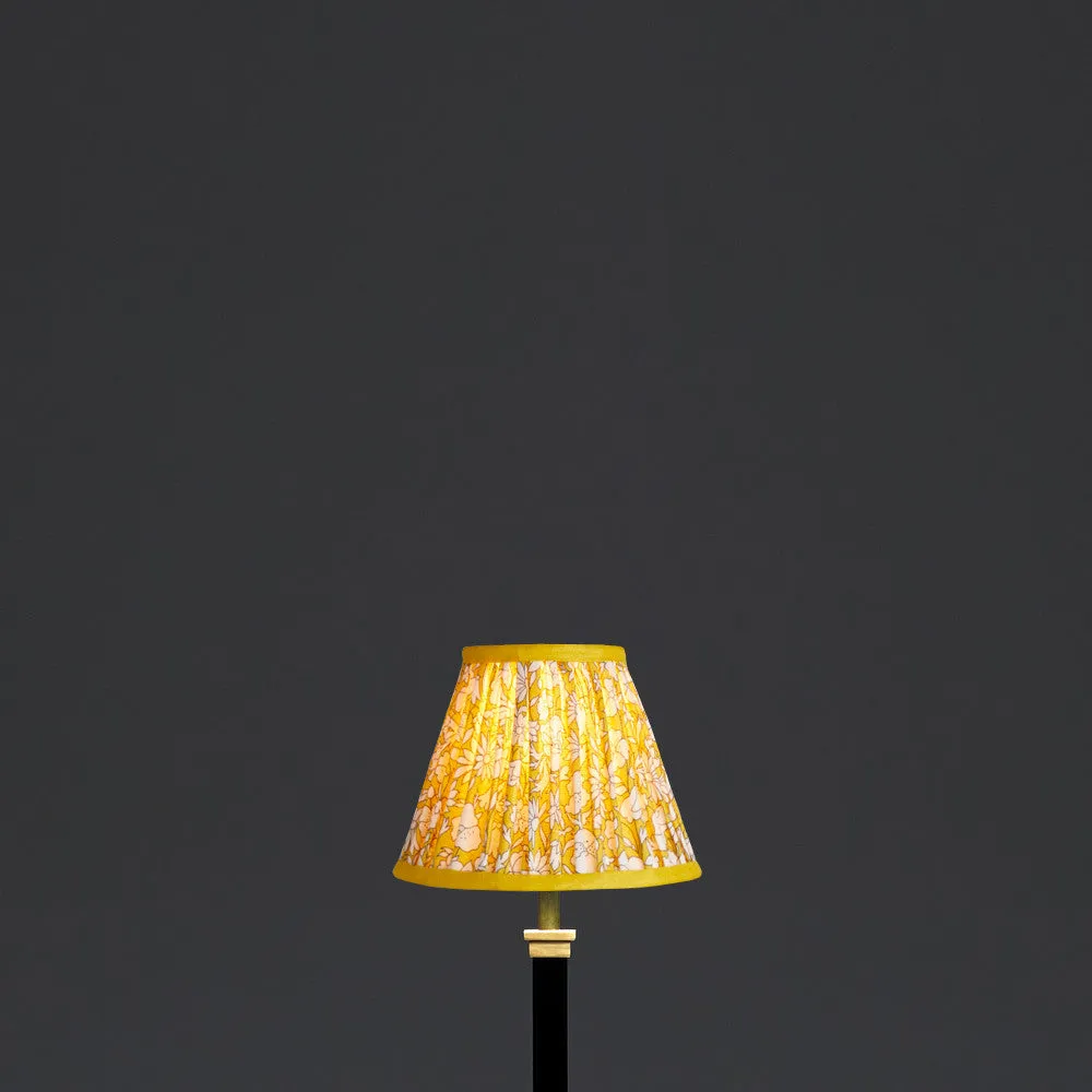16cm empire shade in Liberty's 'Poppy Meadow' in mustard