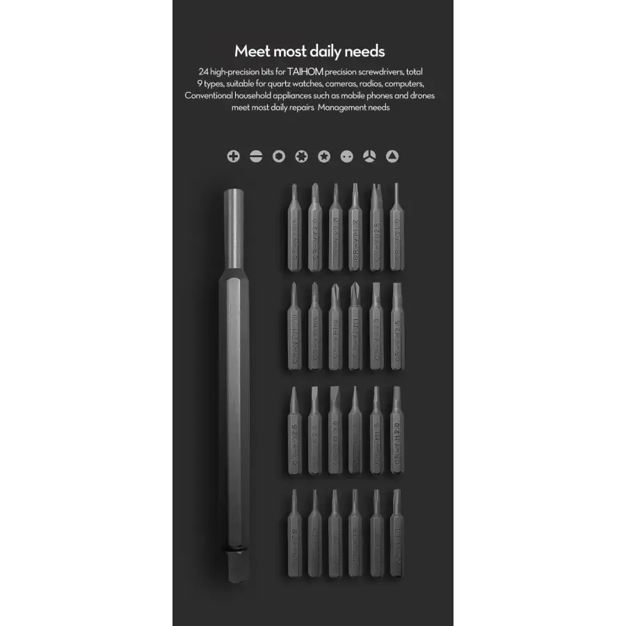 25 IN 1 Screwdriver Kit DIY Dismountable Screw Driver Set For Phone Repair