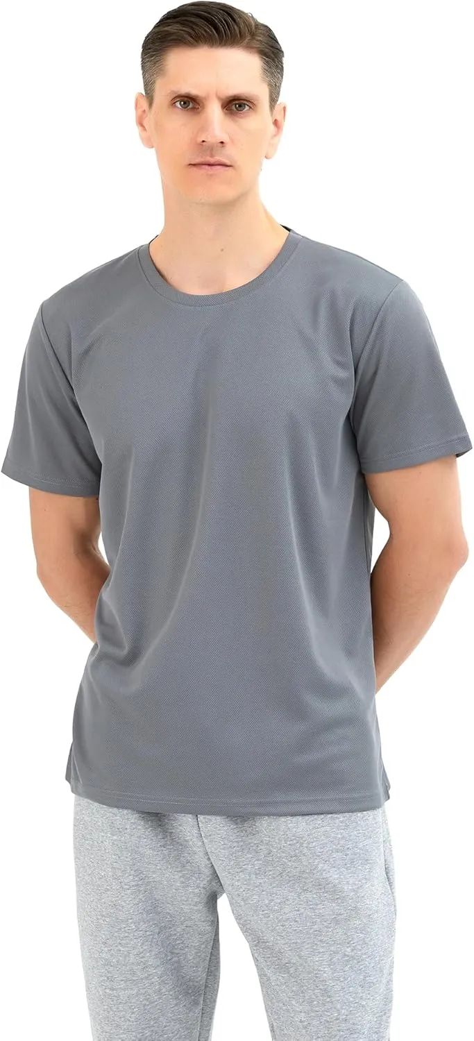 3 Pack Mens T Shirts,T Shirts for Men Pack with 1 Black &1 White,Soft Breathable Short Sleeve Tees for Gym