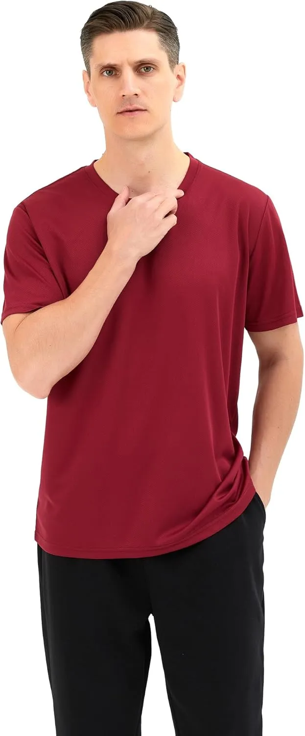 3 Pack Mens T Shirts,T Shirts for Men Pack with 1 Black &1 White,Soft Breathable Short Sleeve Tees for Gym