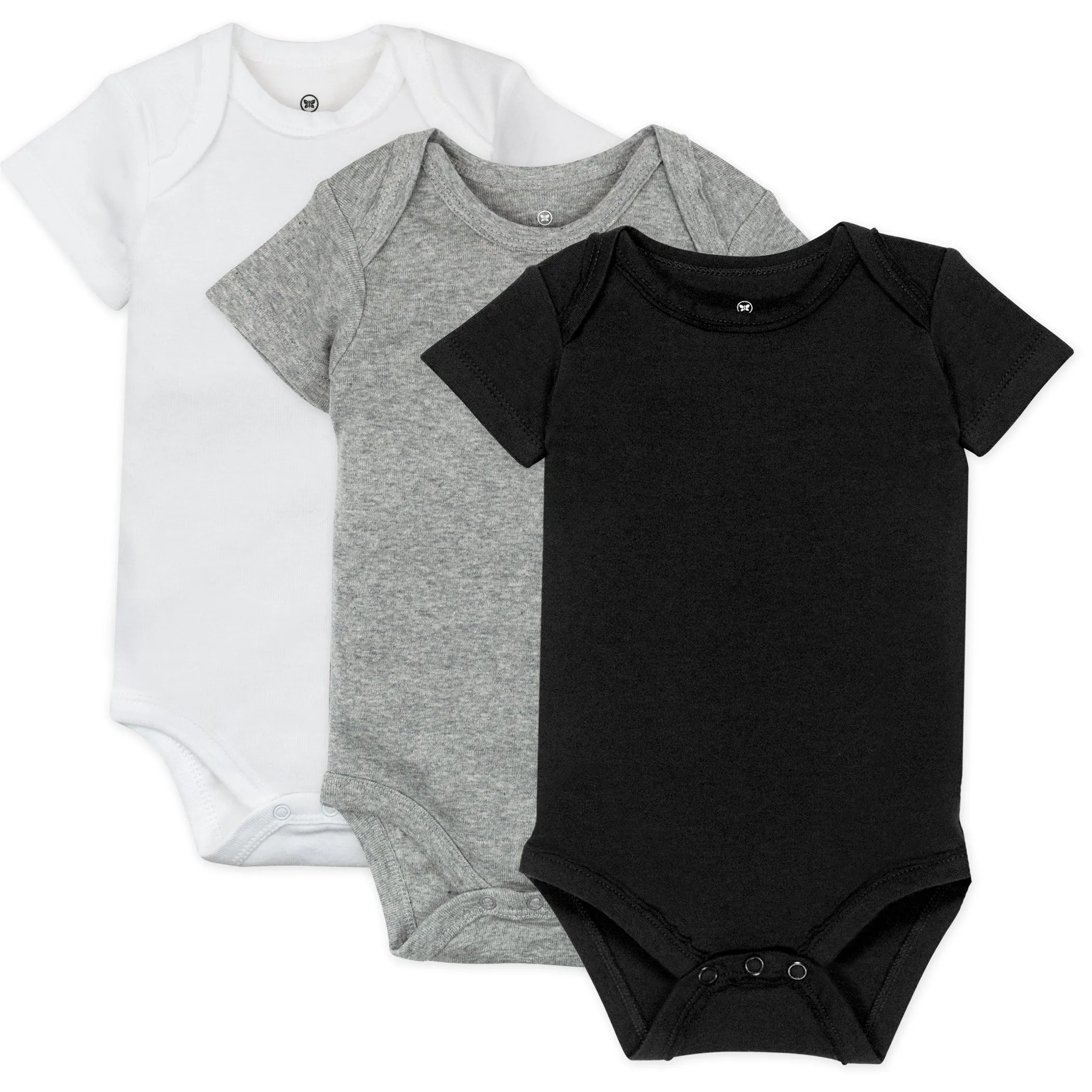 3-Pack Organic Cotton Short Sleeve Bodysuits