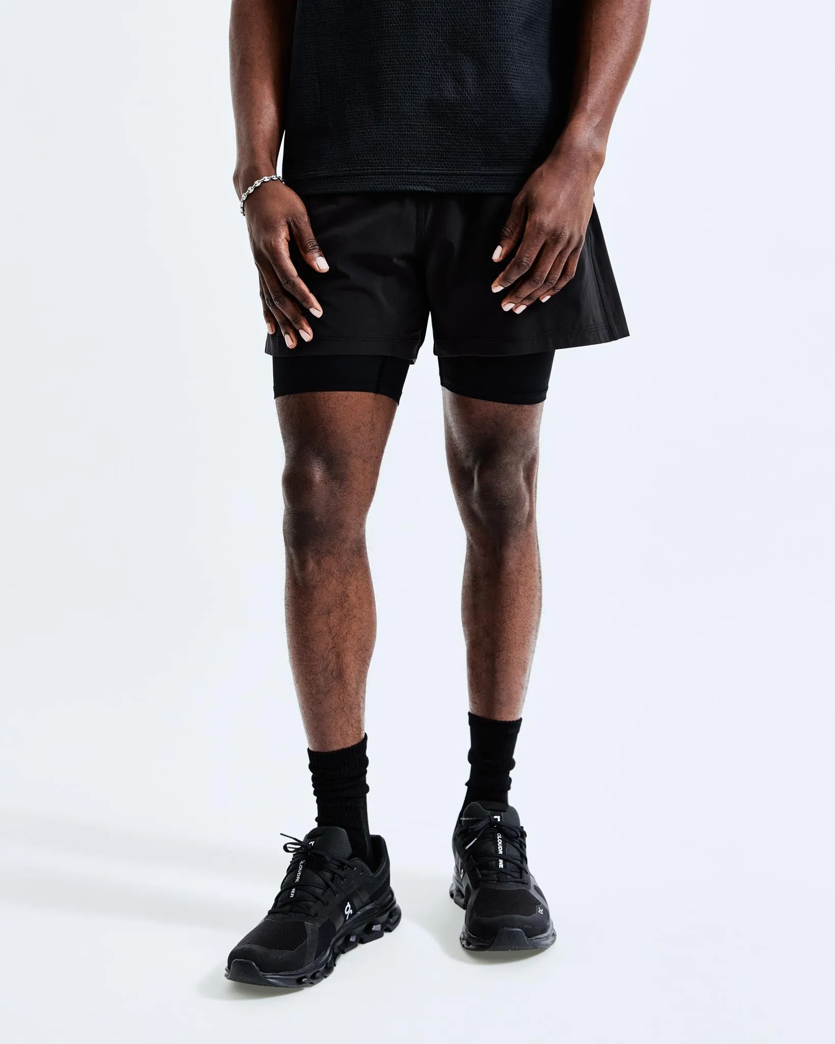 4-Way Stretch Nylon Combo Training Short 5"