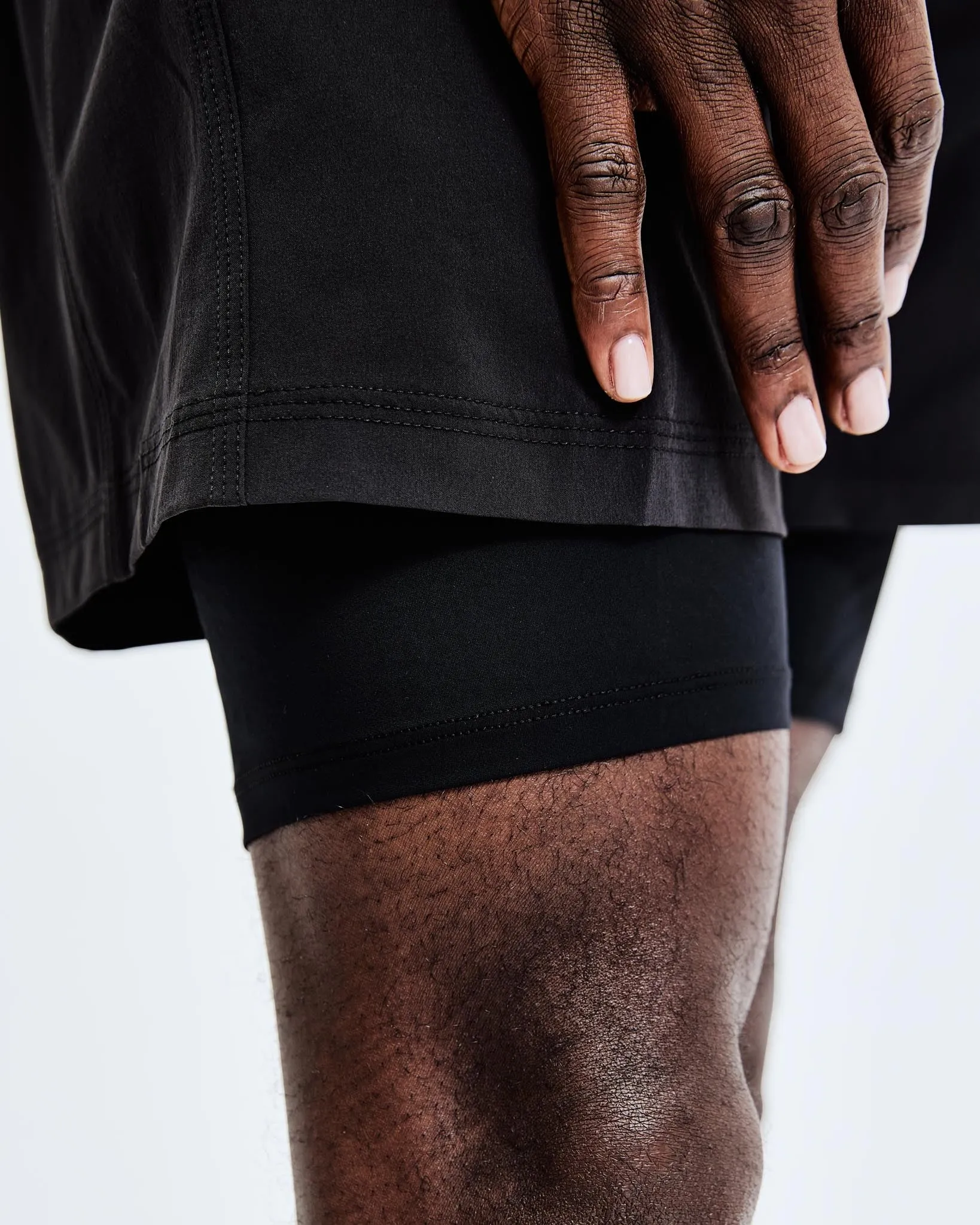 4-Way Stretch Nylon Combo Training Short 5"