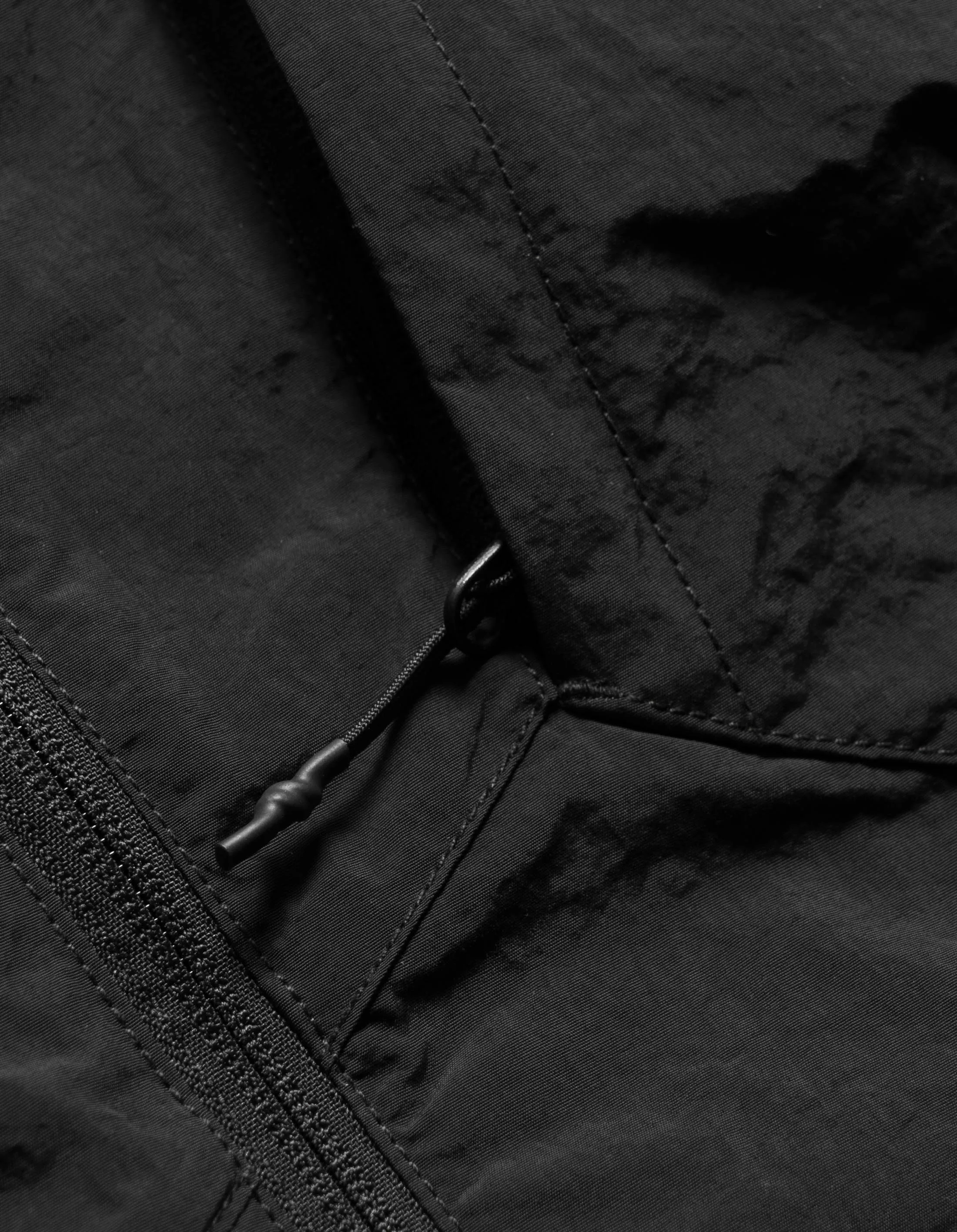 5281 Veg Dyed Asym Tech Shirt WR Black