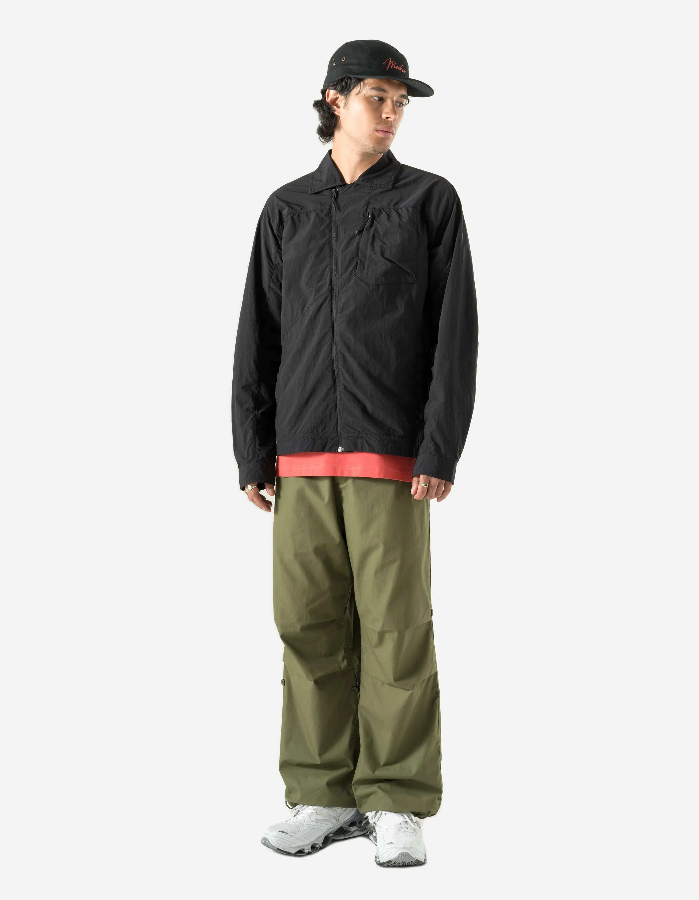 5281 Veg Dyed Asym Tech Shirt WR Black