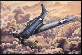 Academy Aircraft 1/48 SBD2 Midway USN Bomber Kit