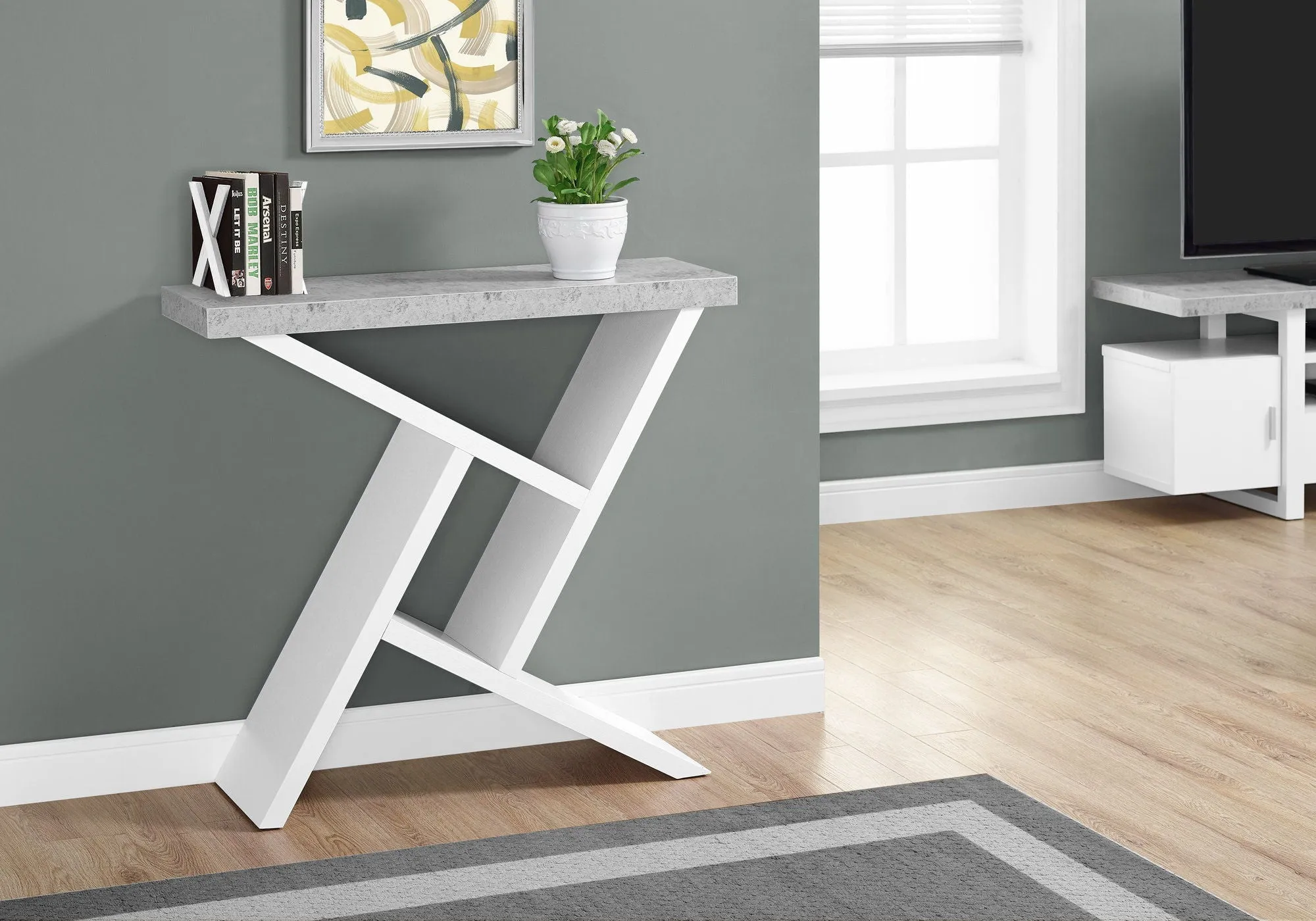 Accent Console Table For Entryway, Spacious Table Top, Contemporary & Modern by Couch.com