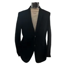 Adolfo Solid Velvet Sport Jacket - Black