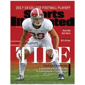 Alabama Crimson Tide: Minkah Fitzpatrick December 2017 Sports Illustrated Cover - Officially Licensed NCAA Removable Adhesive Decal