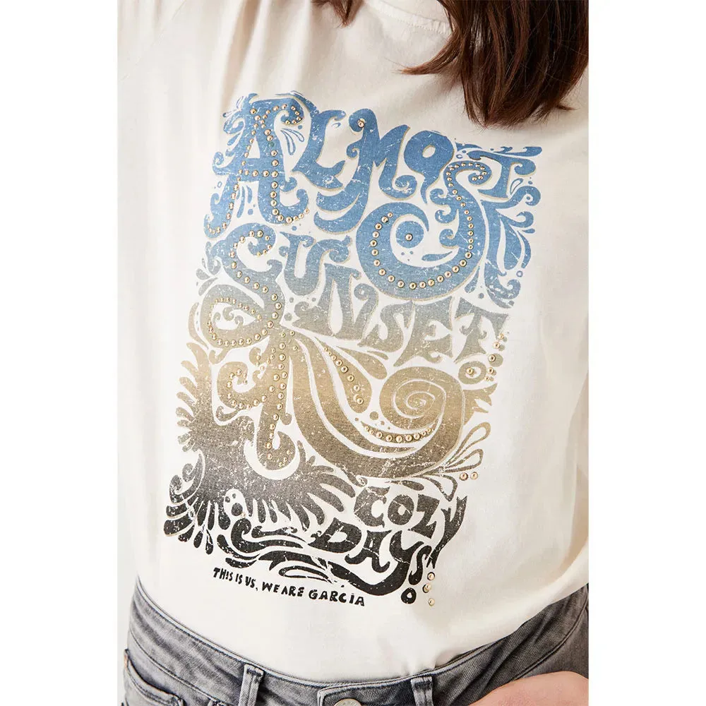Almost Tee (Cream/Blue)
