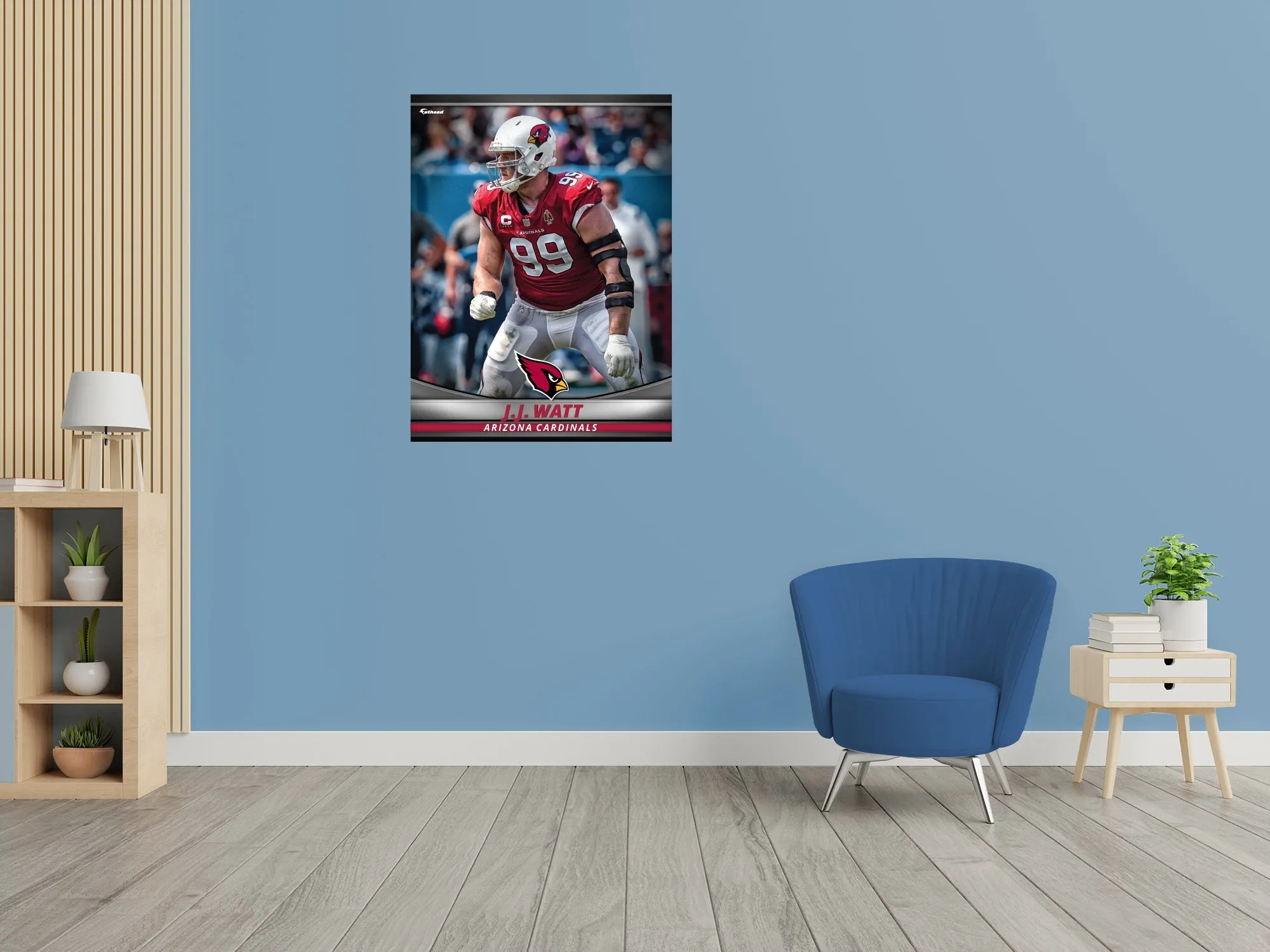 Arizona Cardinals: J.J. Watt GameStar - Officially Licensed NFL Removable Adhesive Decal