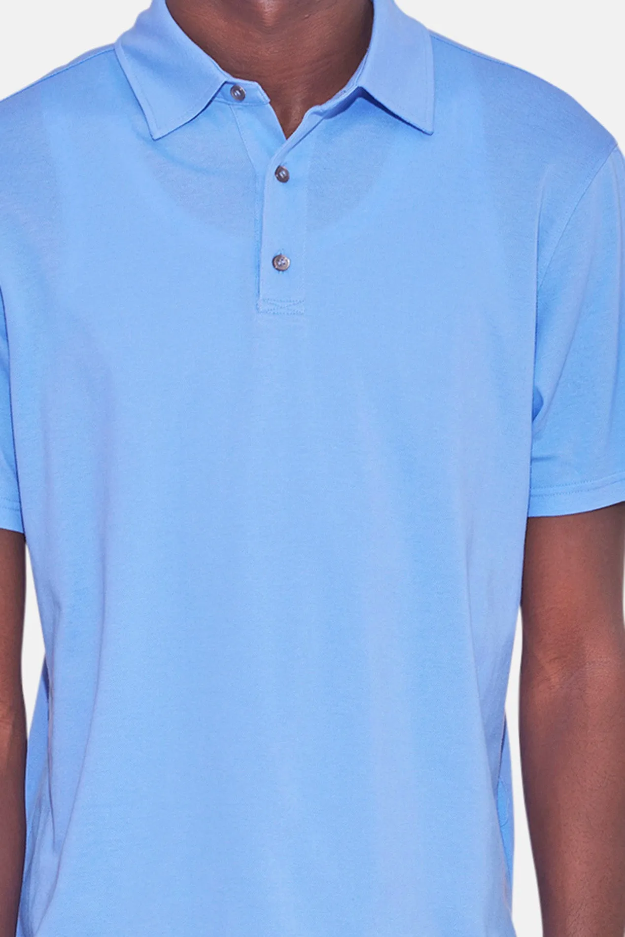Atlantic SS Pique Polo Blue