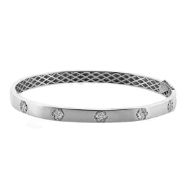 Bangle in 18k Gold with Diamonds