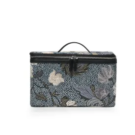 Beauty Box | Flower Linen | Denim Blue
