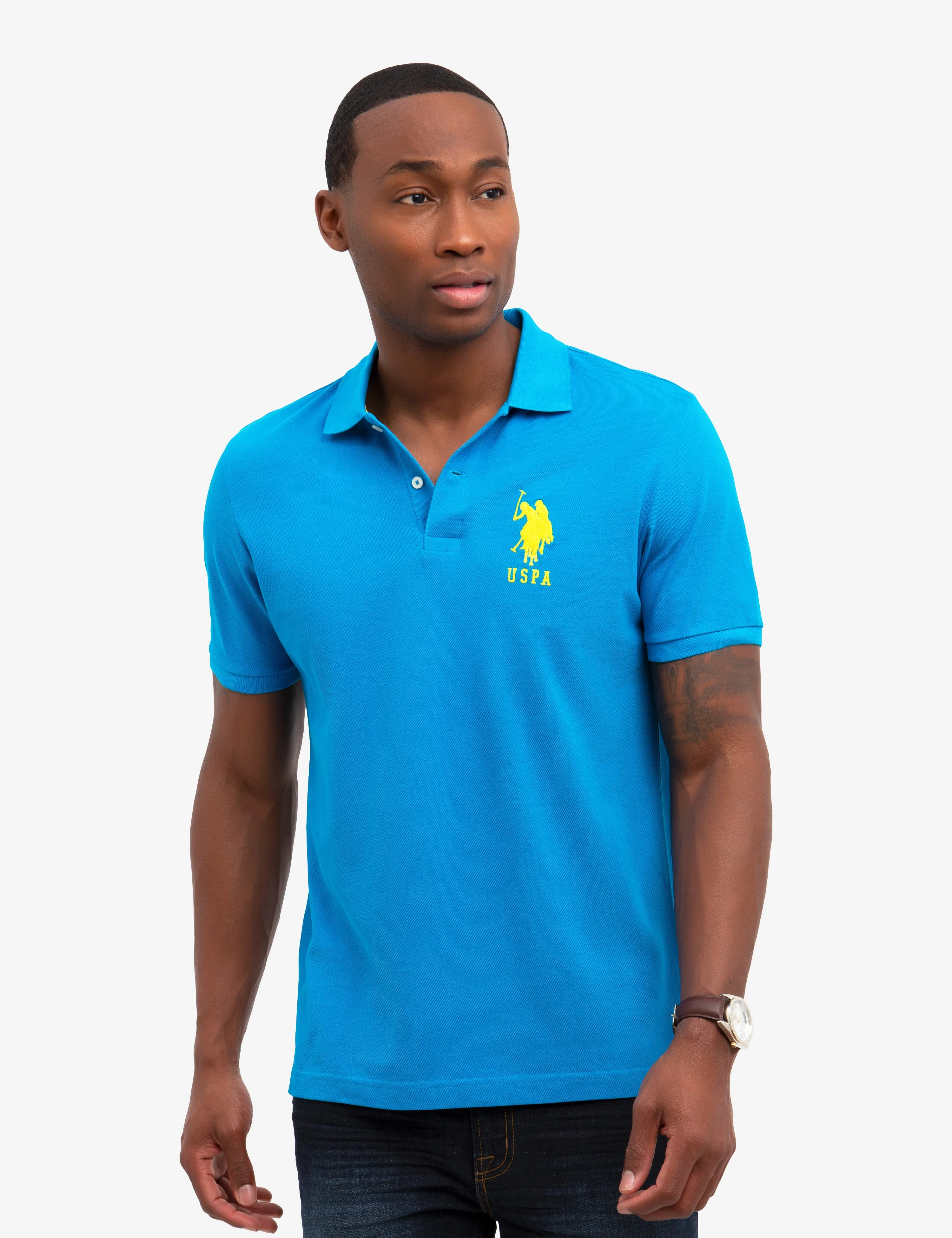 BIG LOGO SOLID POLO SHIRT