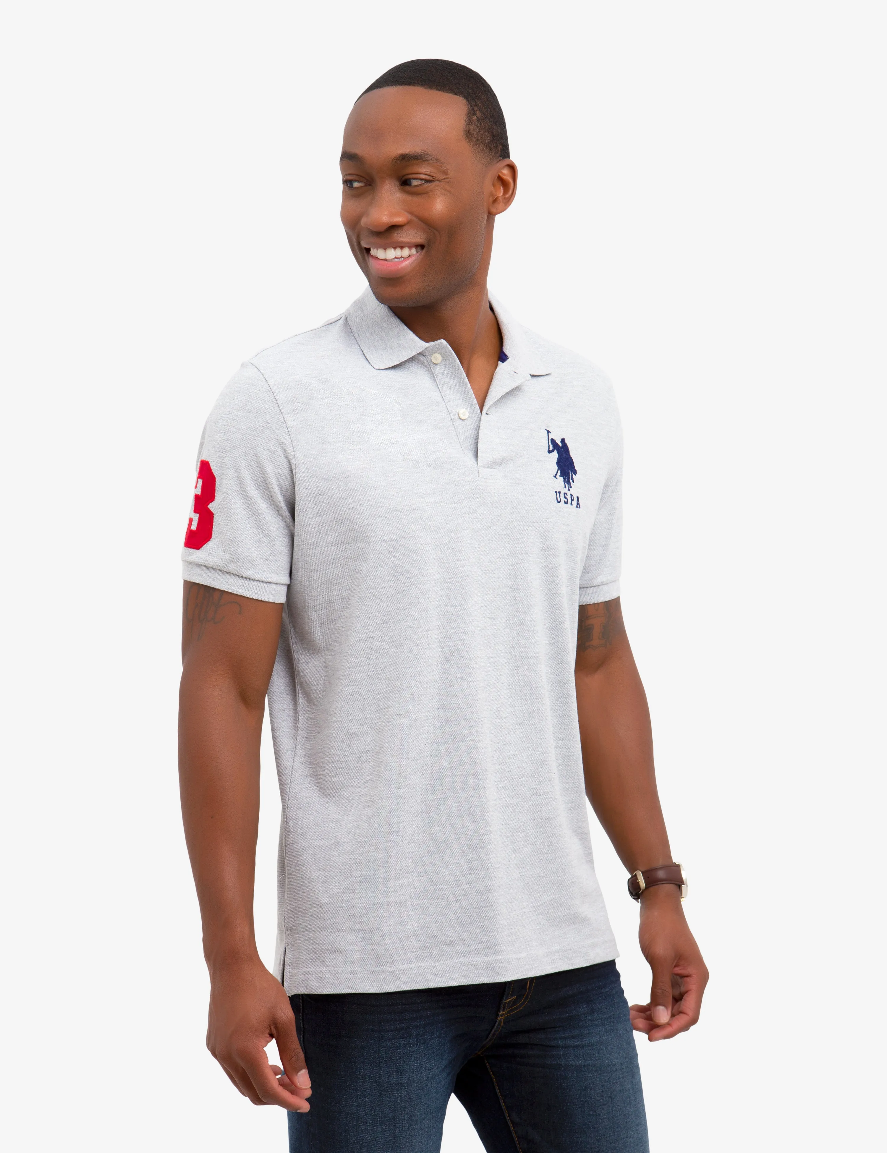 BIG LOGO SOLID POLO SHIRT