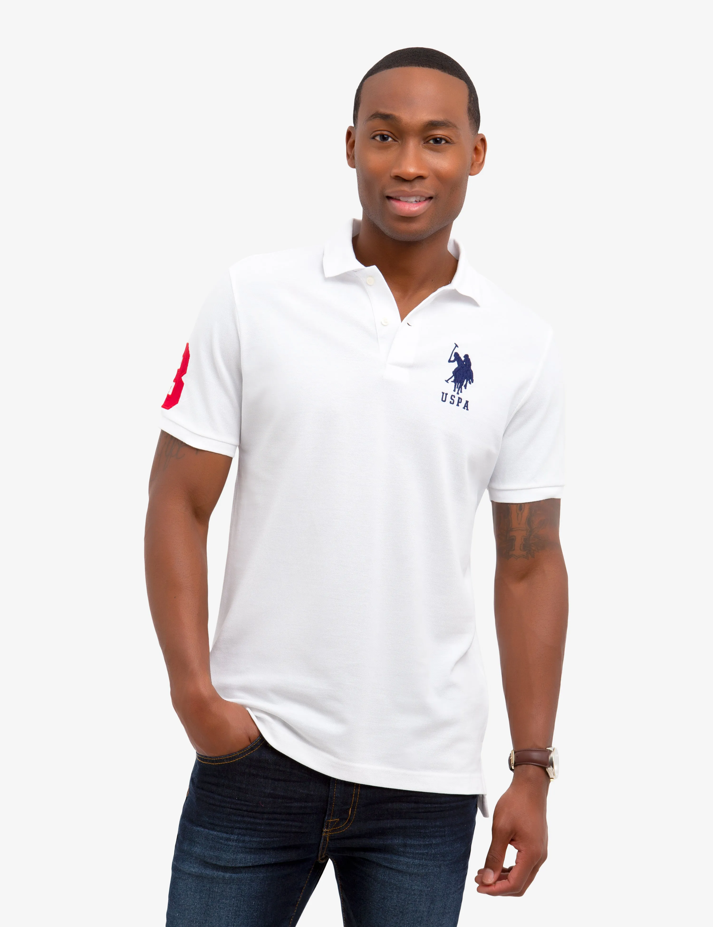 BIG LOGO SOLID POLO SHIRT