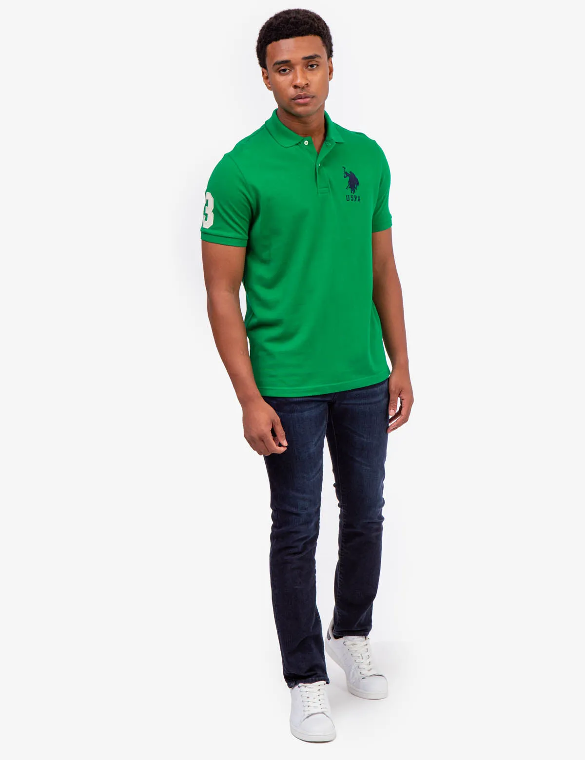 BIG LOGO SOLID POLO SHIRT