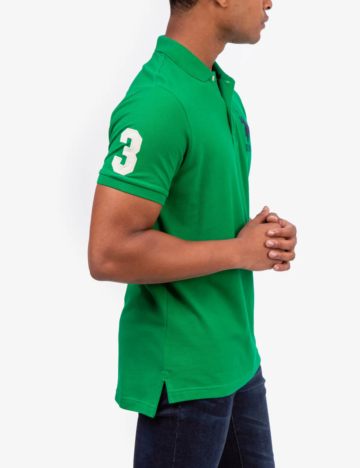 BIG LOGO SOLID POLO SHIRT