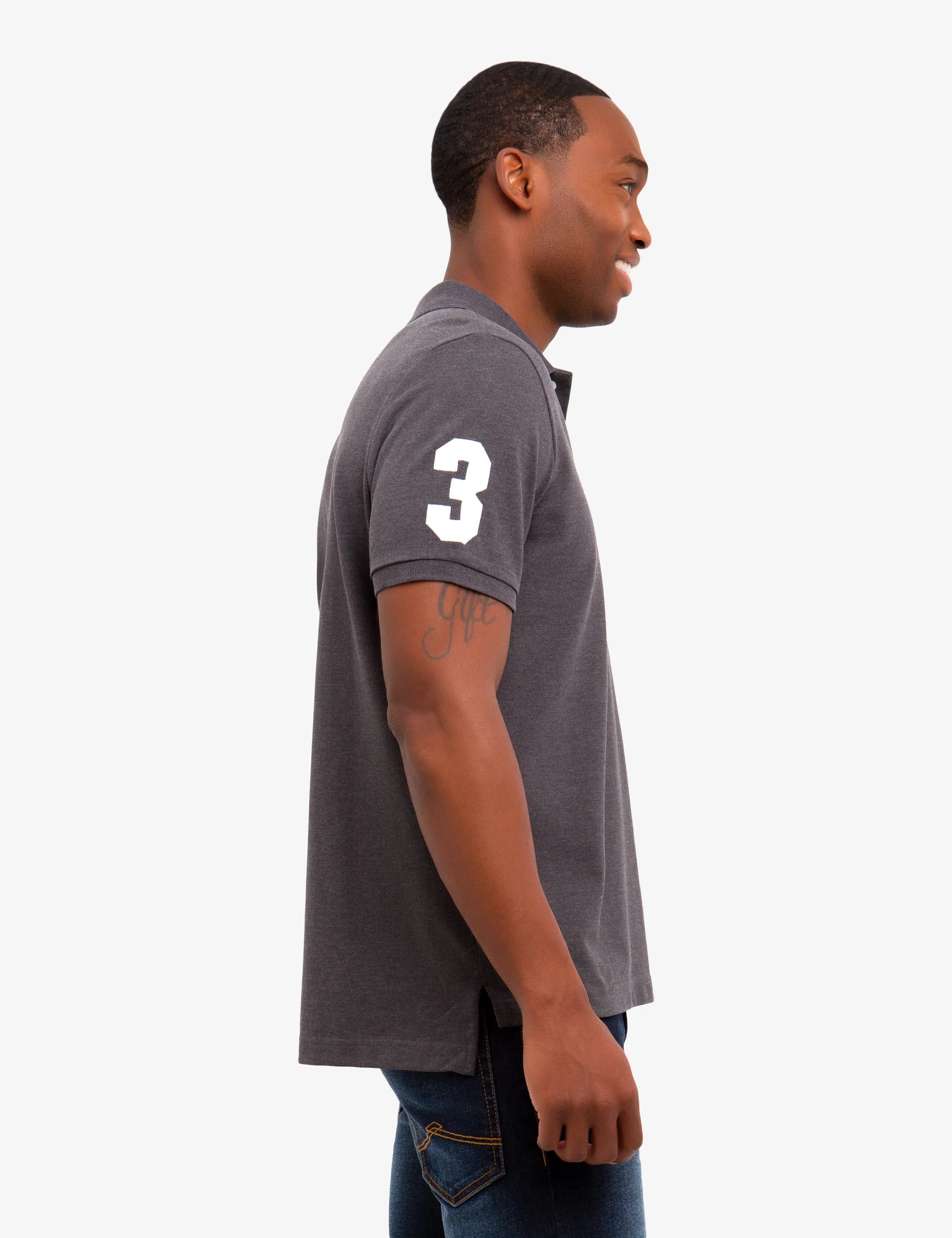 BIG LOGO SOLID POLO SHIRT