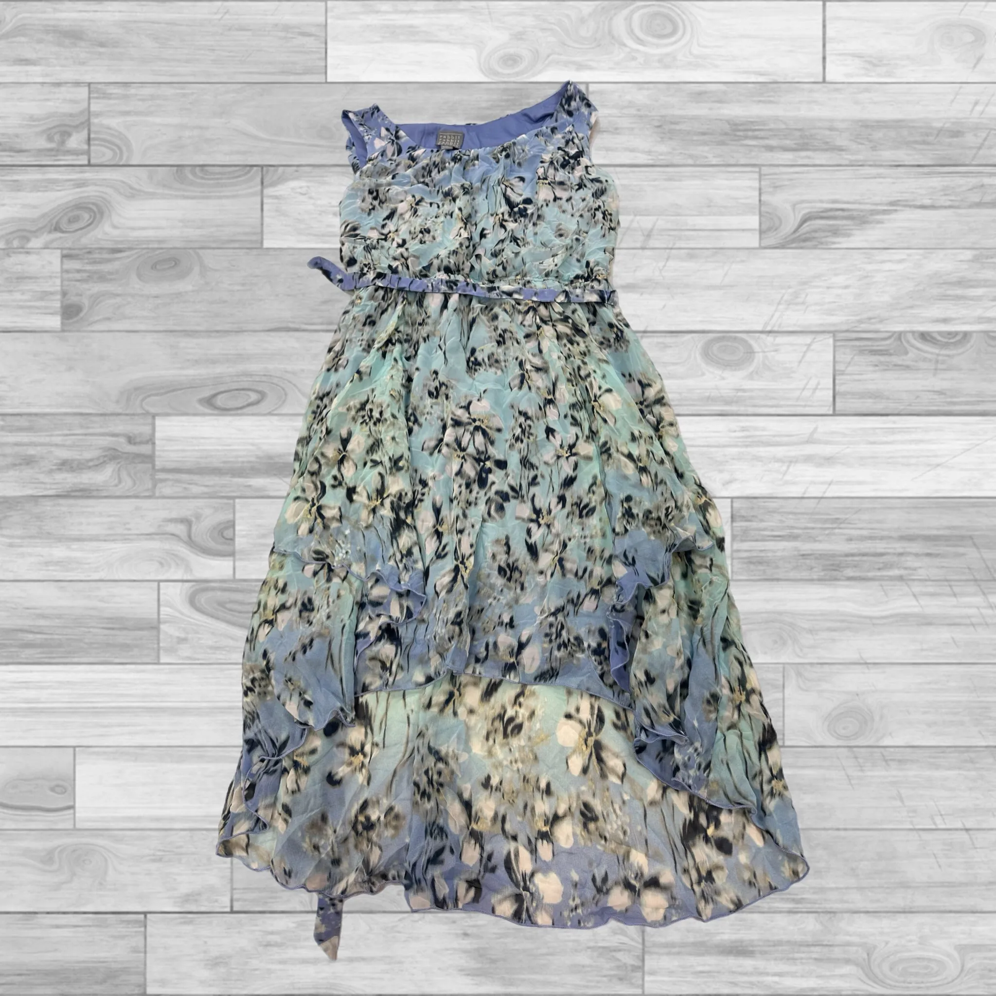 Blue Dress Casual Short Rabbit, Size 14