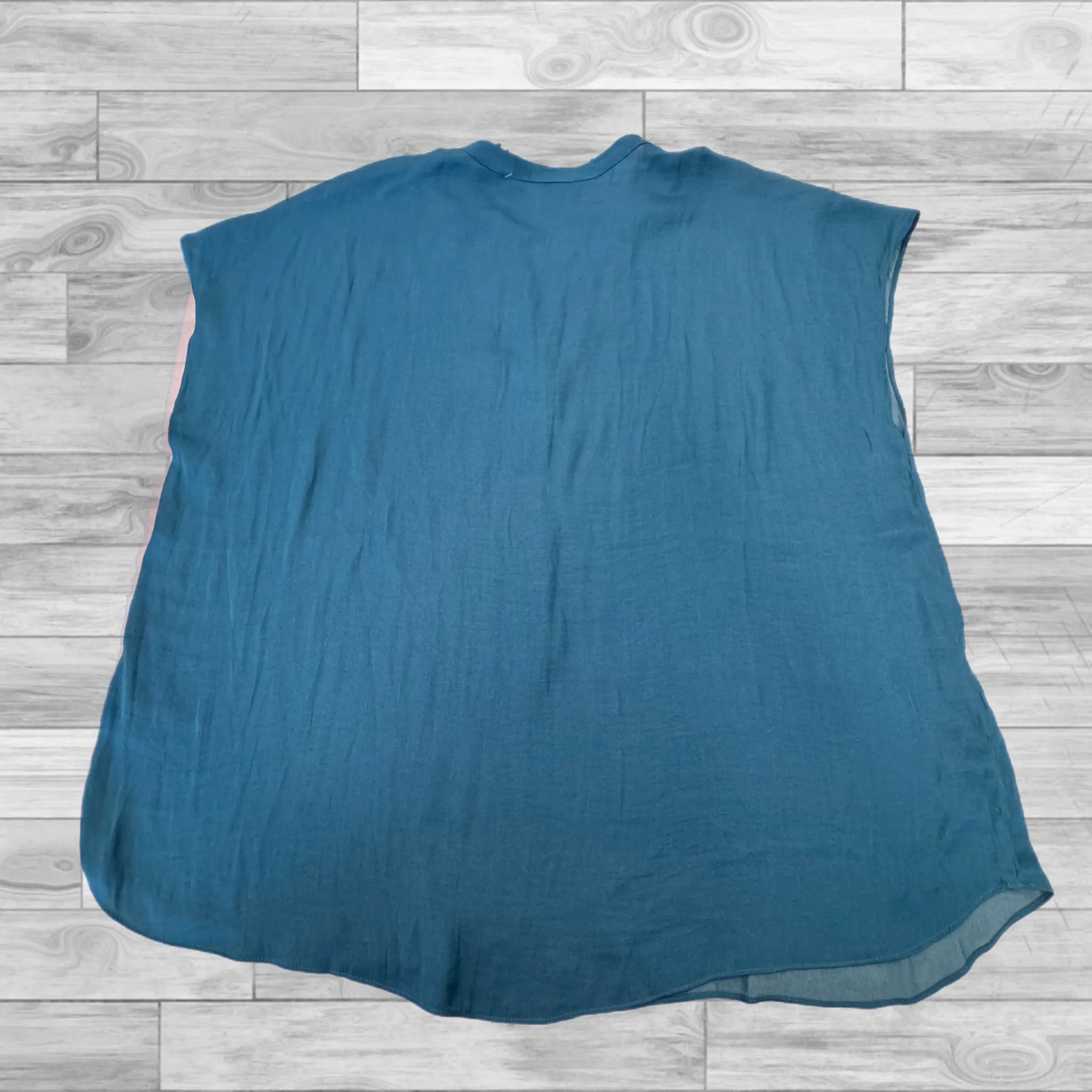 Blue Top Short Sleeve Jones And Co, Size 1x