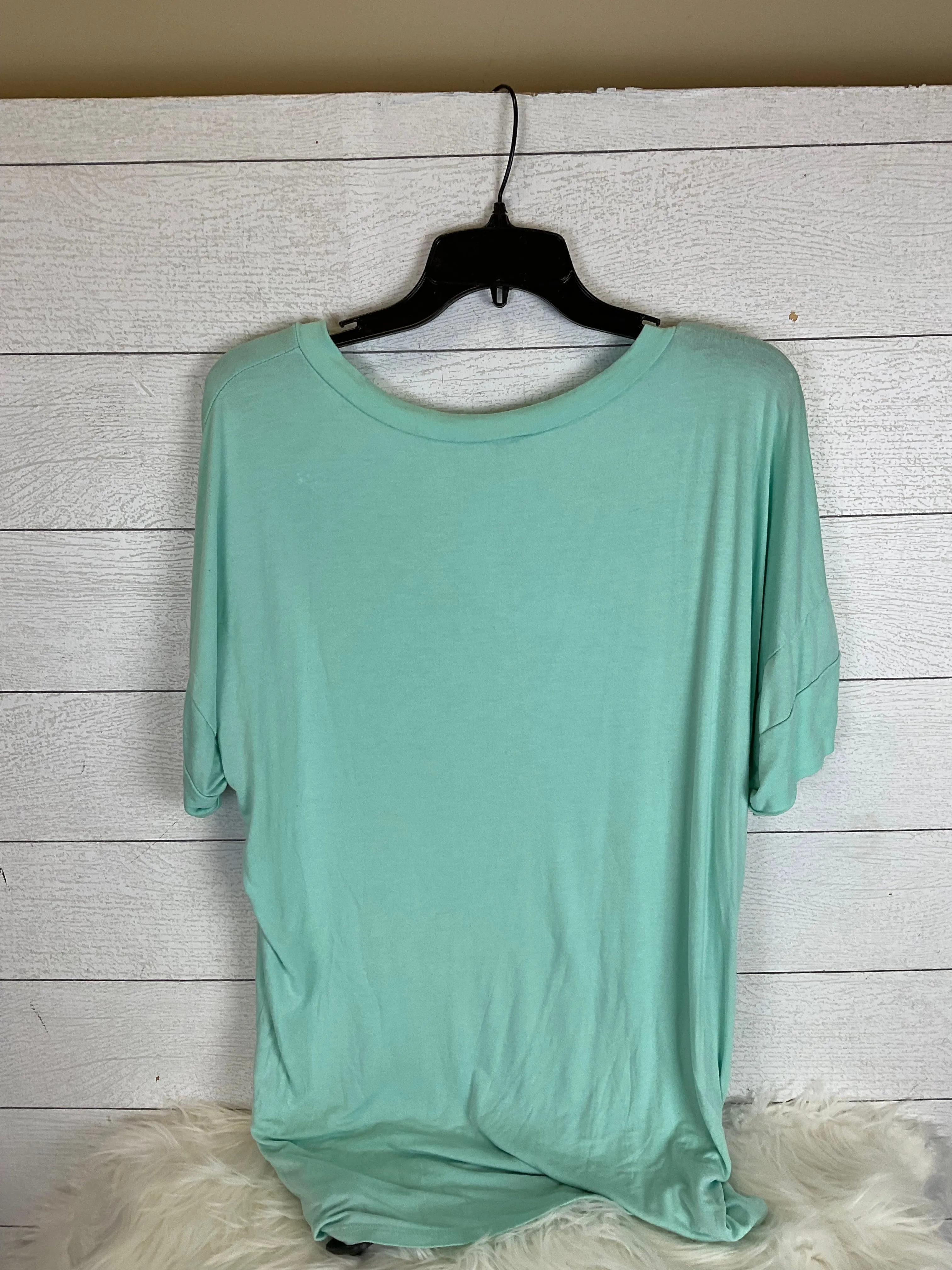 Blue Top Short Sleeve Sew In Love, Size 2x