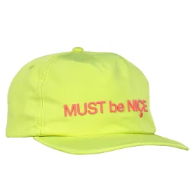 Blur Nylon 5 Panel Snapback (Yellow)