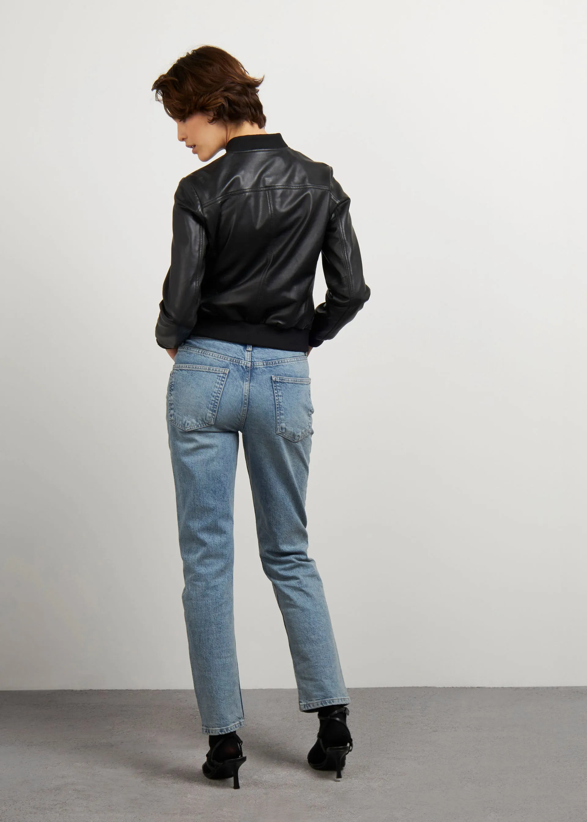 Bomber in vera pelle