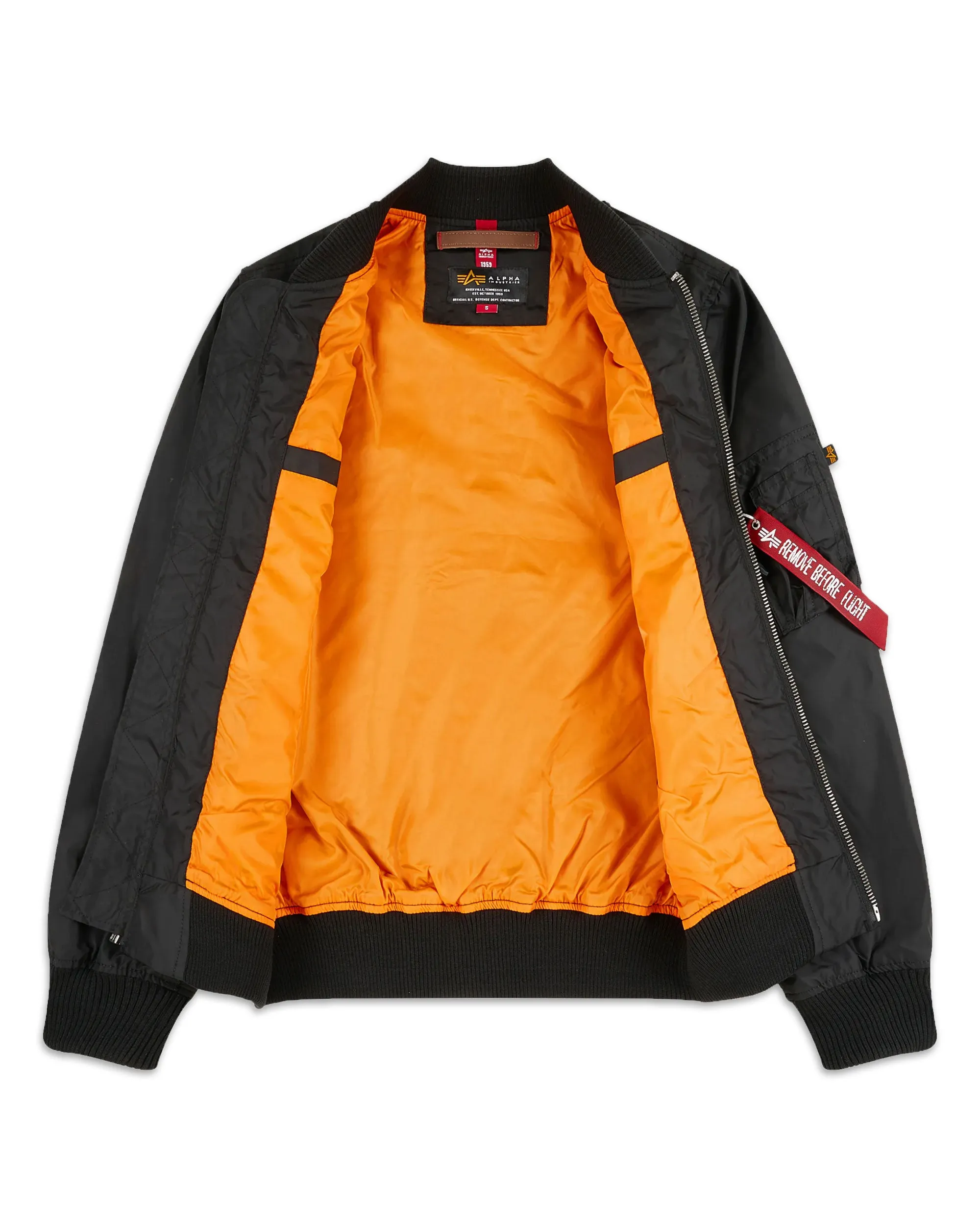 Bomber Uomo Alpha Industries MA-1 TT Nero