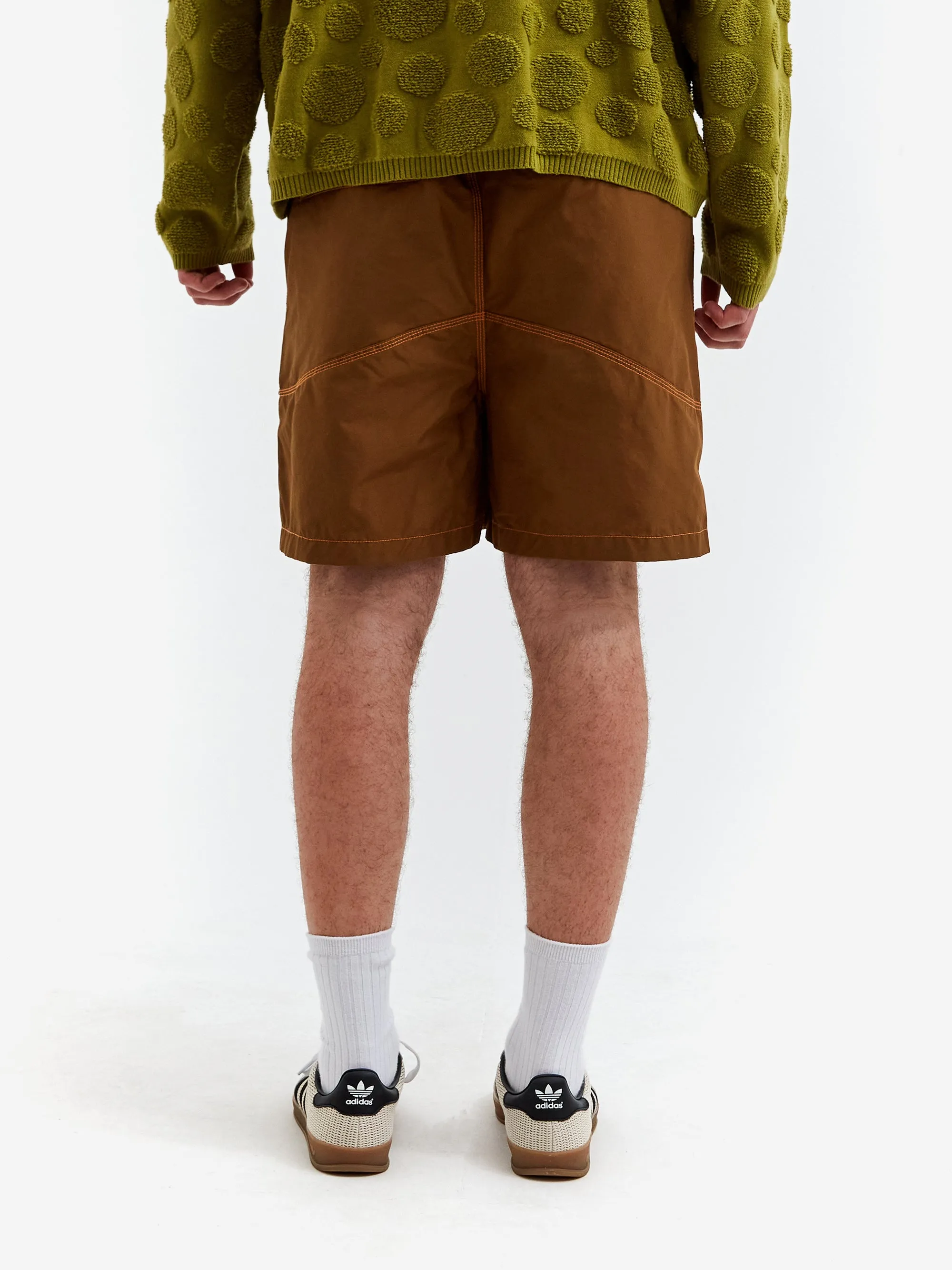 Brain Dead Triple Needle Bishop Short - Sepia