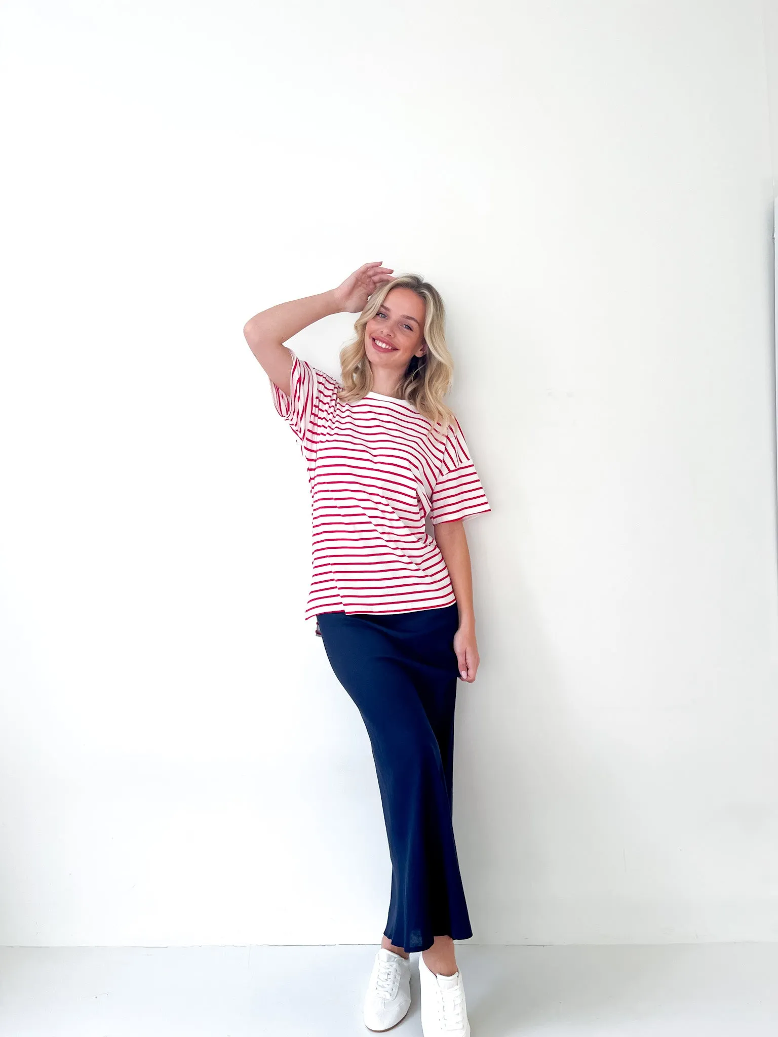 Breton Stripe Tee Red