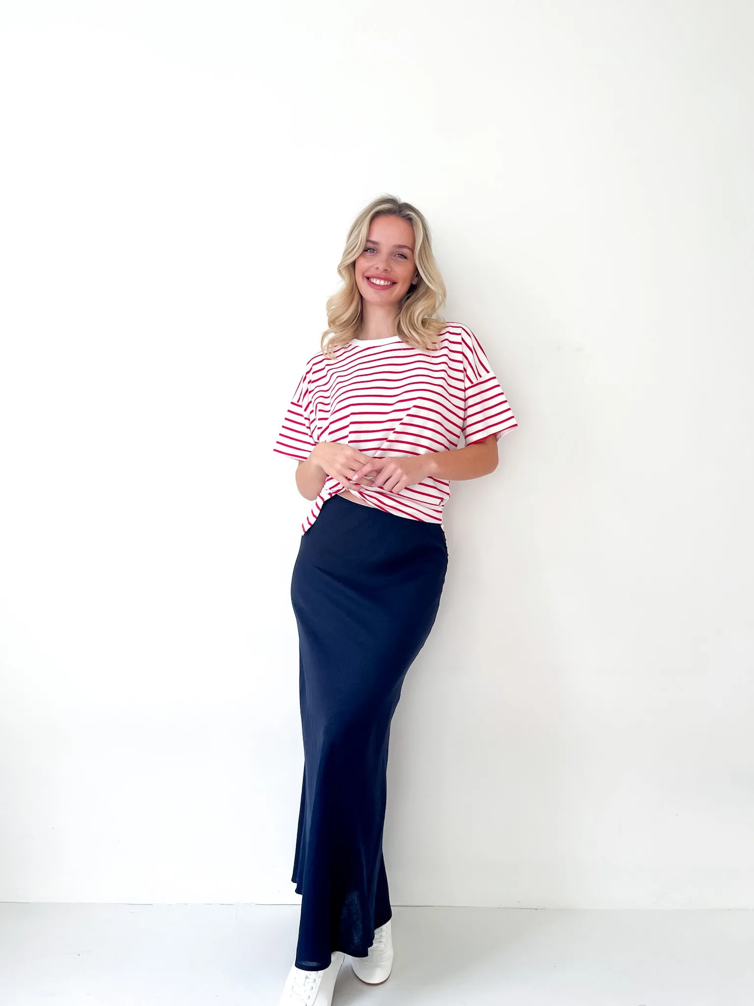 Breton Stripe Tee Red
