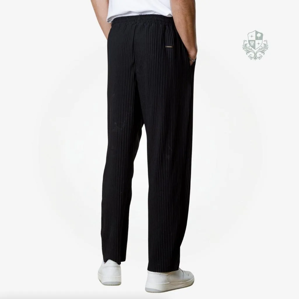 Calça Plissada Preta