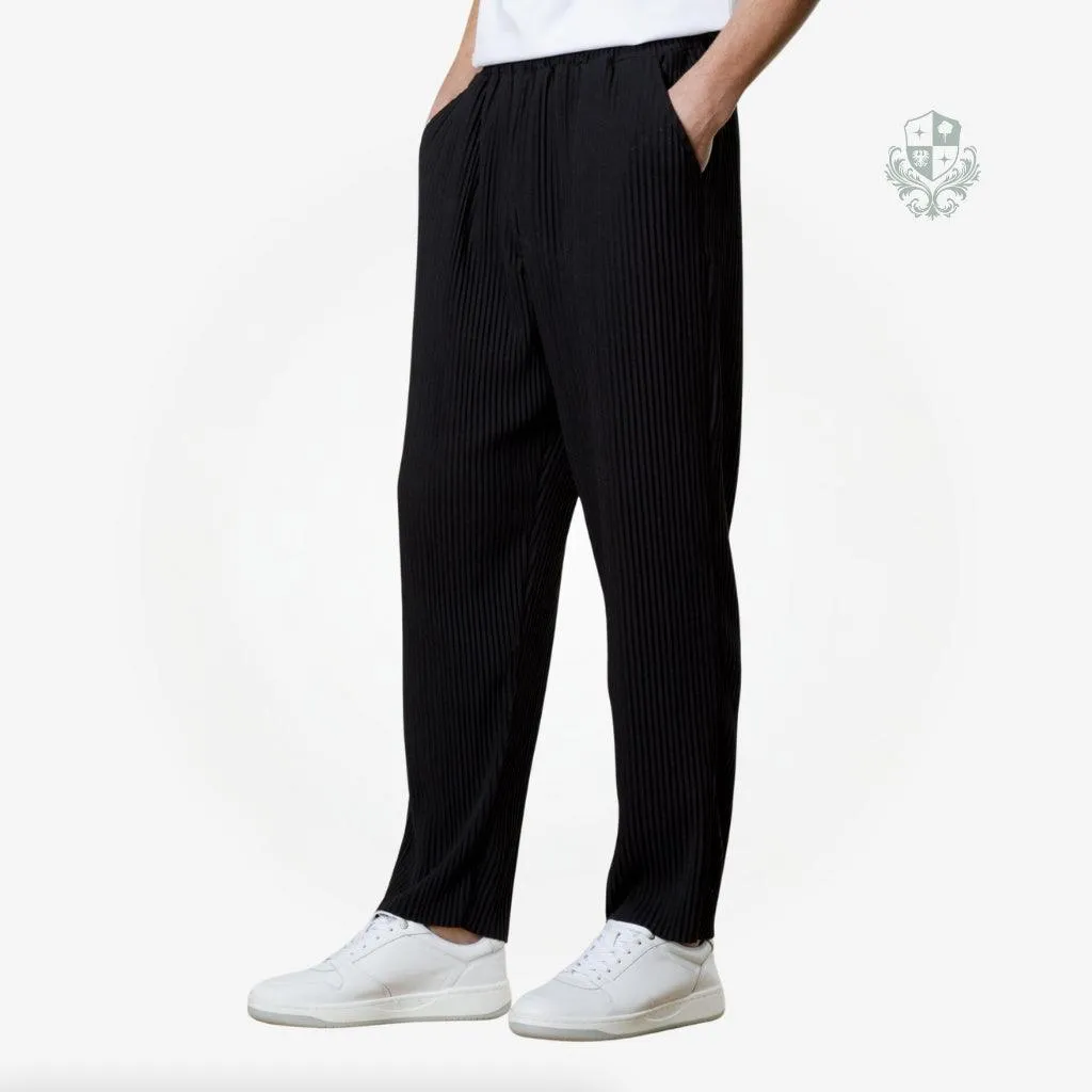 Calça Plissada Preta