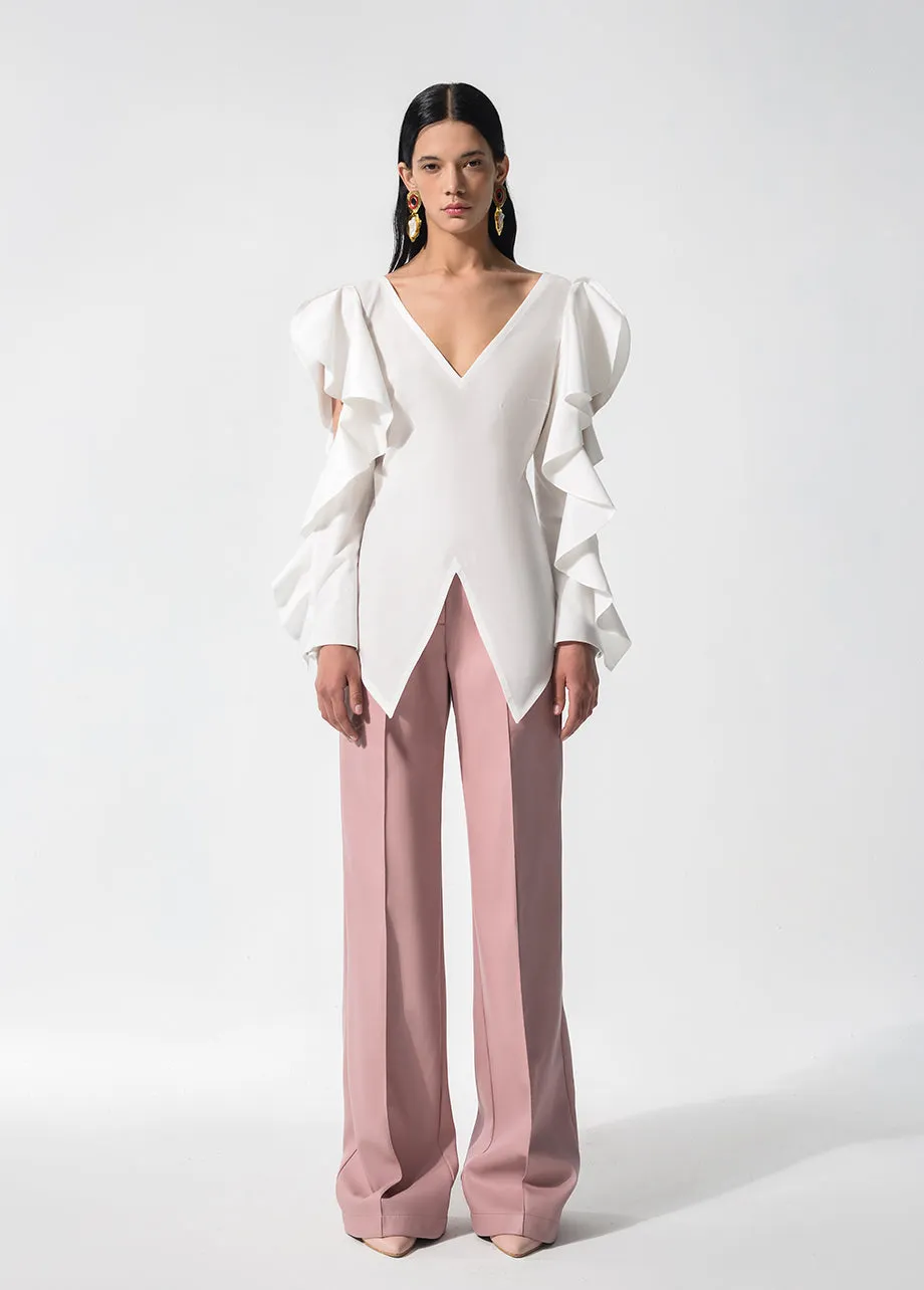 CAMELLIA FLOUNCE SHIRT