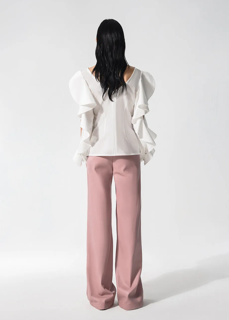 CAMELLIA FLOUNCE SHIRT