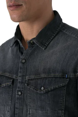 Camicia in denim slim Park Blk Music