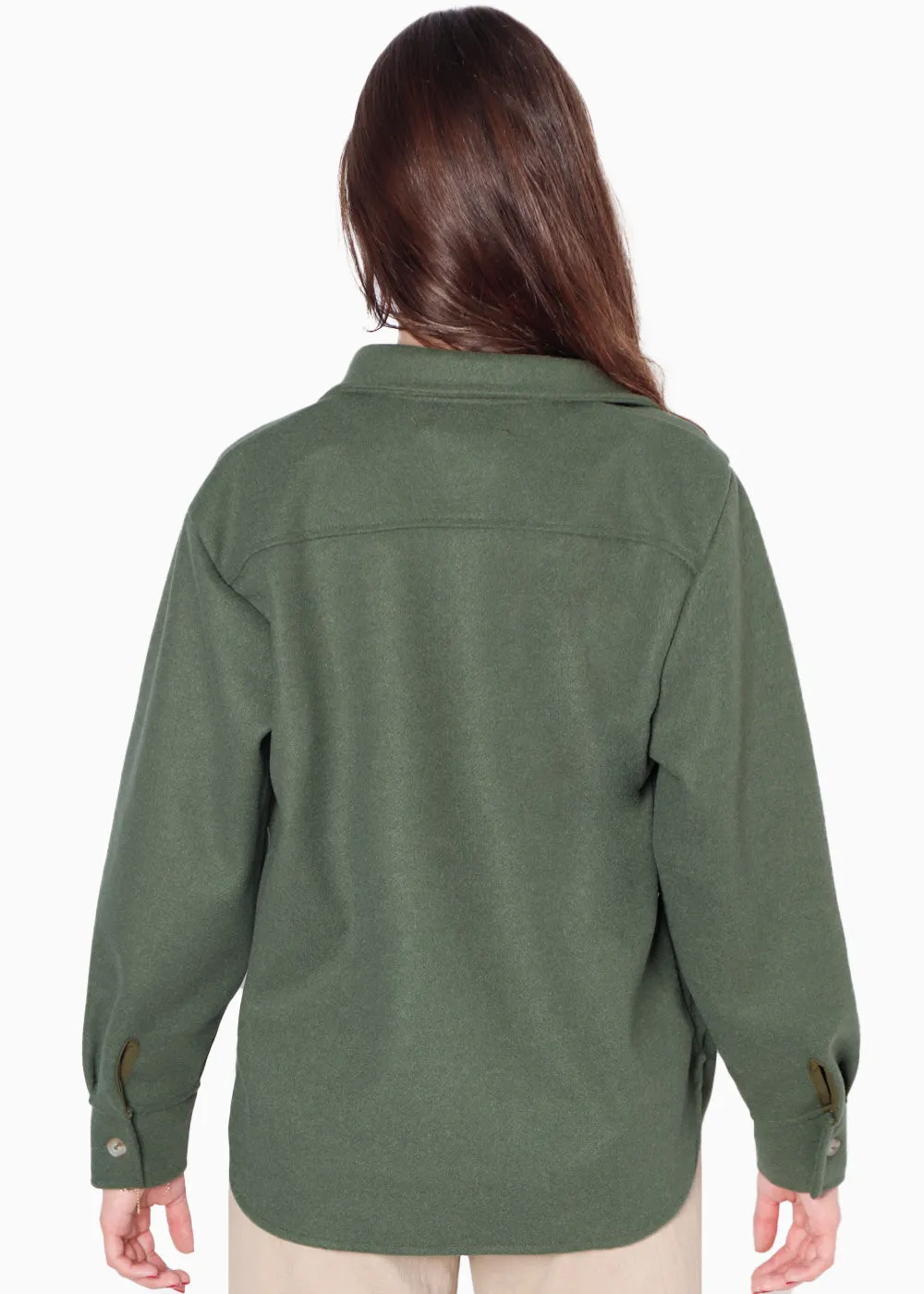 Chaqueta de paño con botones y oversized - BENEDICTA