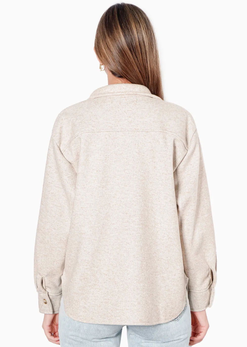 Chaqueta de paño con botones y oversized - TARA