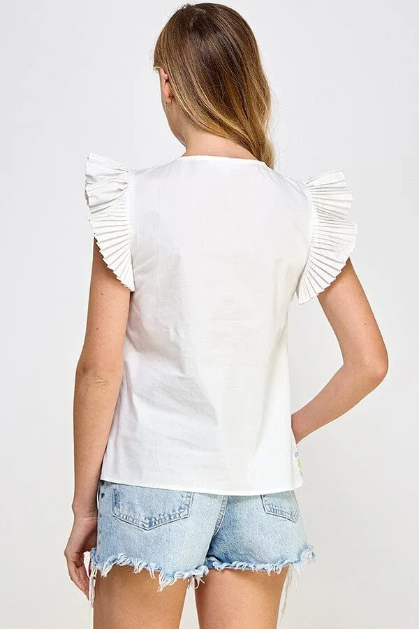 Clarice Frill Top
