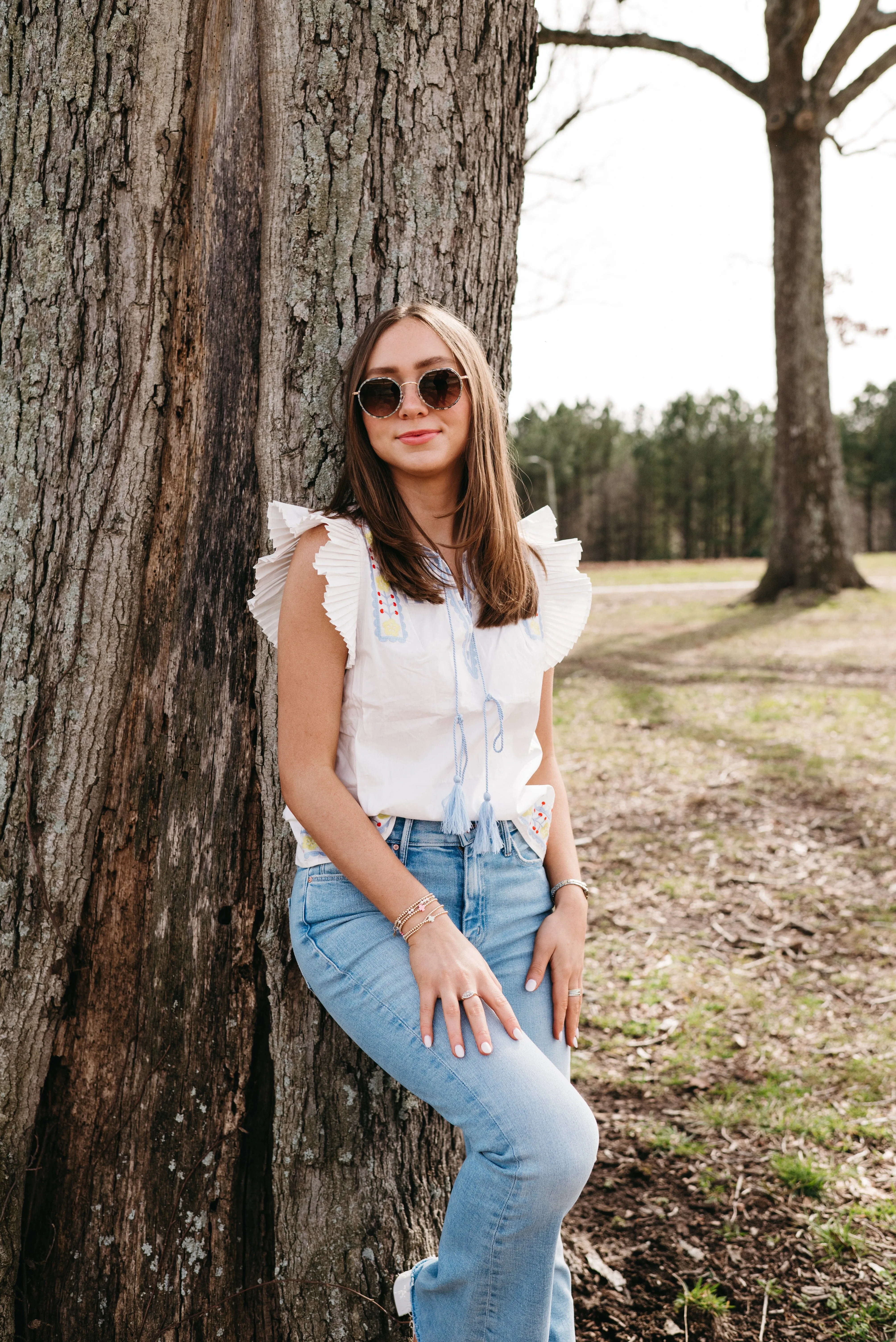 Clarice Frill Top