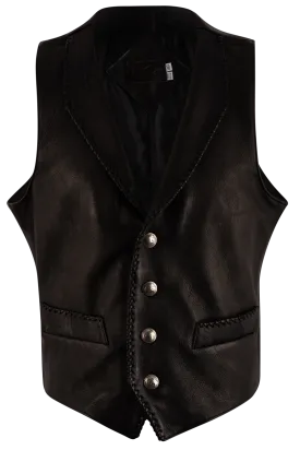 Continental Leather Deerskin Vest