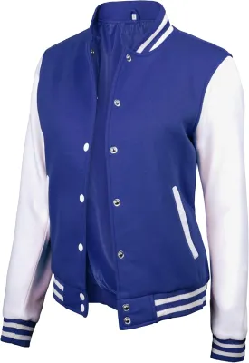 Decrum Varsity Jacket Women - Trendy Womens Letterman Jackets Highschool Baseball Bomber