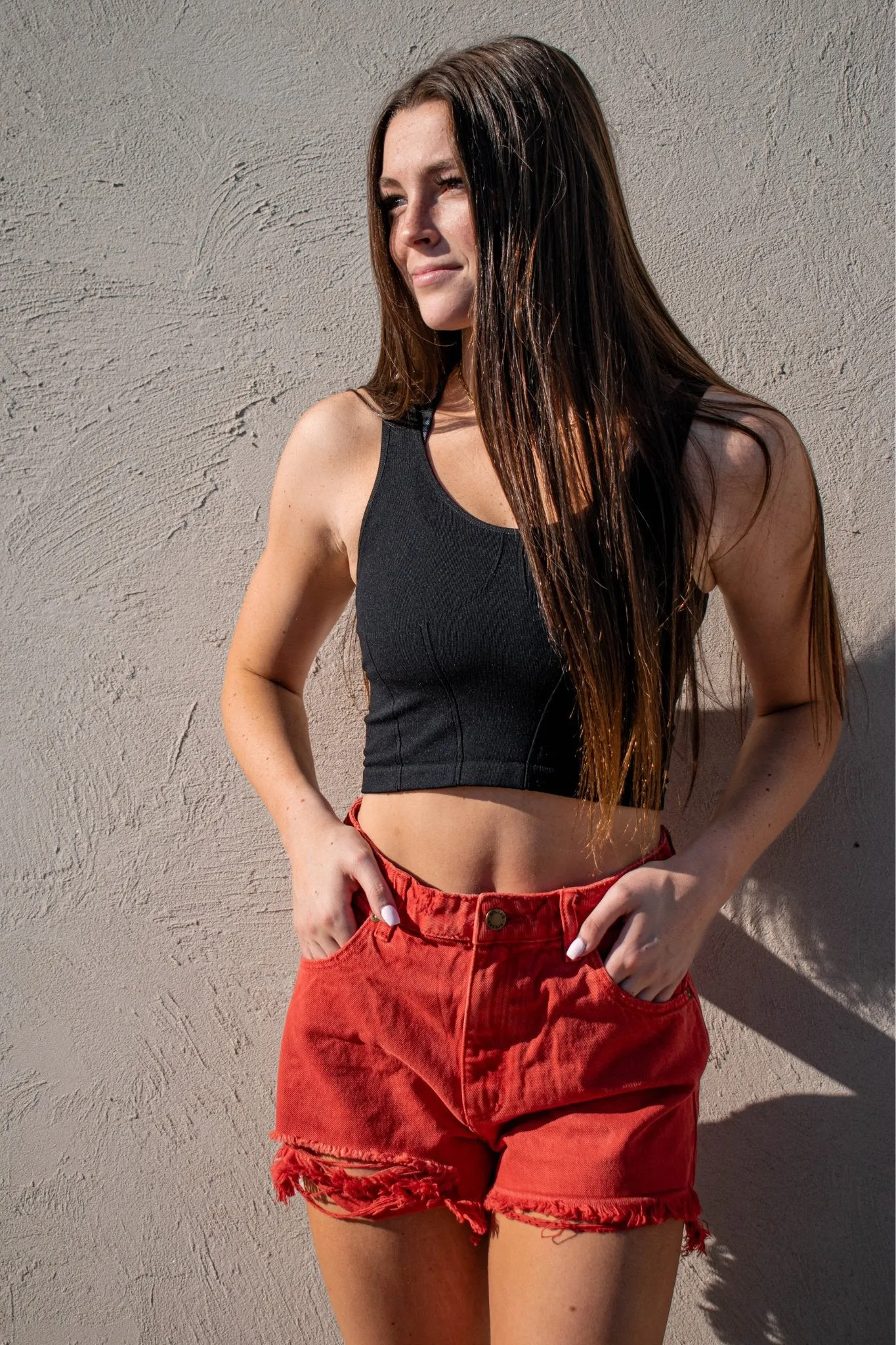 Duster Short in Layla Red