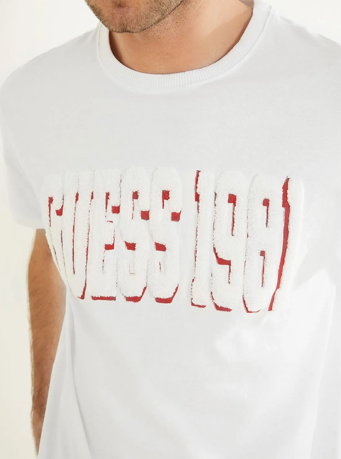 Eco White Academy Logo T-Shirt